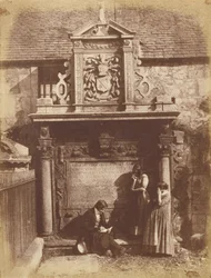 Cimitero di Greyfriars, il monumento Dennistoun con D. O. Hill e le sue nipoti