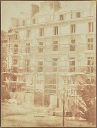 [Costruzione della Galerie de la Madeleine, Place de la Madeleine].