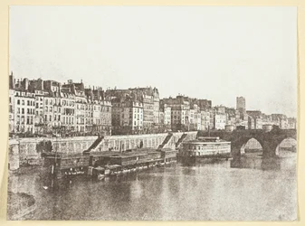 Il Pont-Neuf, i Quais, i Bagni "A la Samaritaine" e la Torre St Jacques