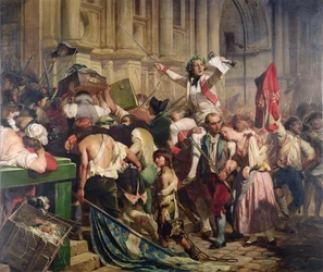 I Conquistatori della Bastiglia davanti all