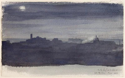 Veduta di Roma di notte