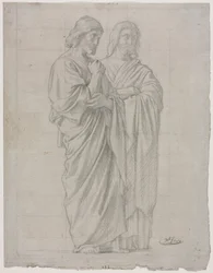 Due figure in piedi (Studio per la sezione sinistra de La missione degli apostoli)