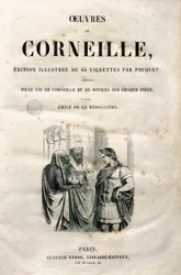 Frontespizio delle Opere di Pierre Corneille, edizione del 1864 (incisione)