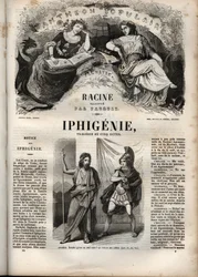 Ifigenia tragedia di Jean Racine - incisione in 