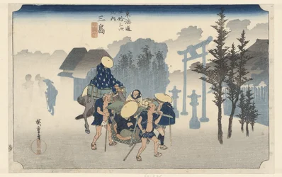 Mishima nella nebbia mattutina (Le 53 stazioni del Tokaido)