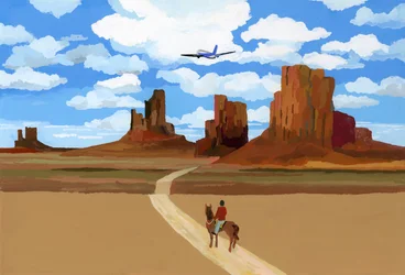 Paesaggio come il film "Oh My Darling Clementine", 2016