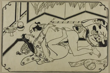Un foglio di un album shunga