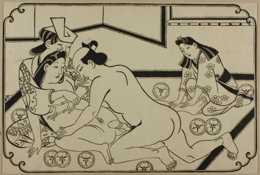 Un foglio di un album shunga