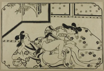 Un foglio di un album shunga