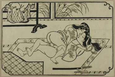 Un foglio di un album shunga