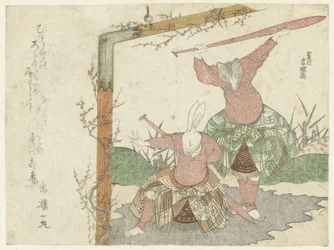 Dipinto di una lepre e un tasso