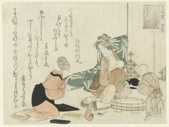 Donna che allatta un bambino