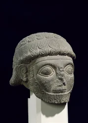 Testa di un dio, da Barak in Turchia, XVIII-XVII secolo a.C.