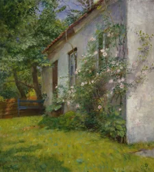Casa con cespuglio di rose, Sandø
