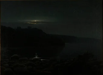 Hammershus al chiaro di luna