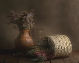 Uva e fiori rustici