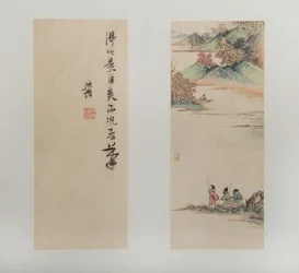 Paesaggi, figure e fiori, datato 1618-22 (album di dodici fogli; inchiostro e colore su carta)