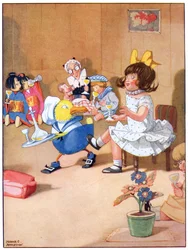 Ho quasi paura che abbia tirato fuori la lingua, illustrazione da 