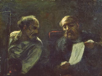 Una discussione nello studio, 1852-55