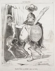 Attualità: Achille che si ritira nella sua tenda, 1850