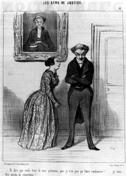 E dire che questi sono tre dei miei imputati che non sono riuscito a condannare!... perdere la reputazione!... , dalla serie “Gens de Justice” di Honoré Daumier. “Charivari”