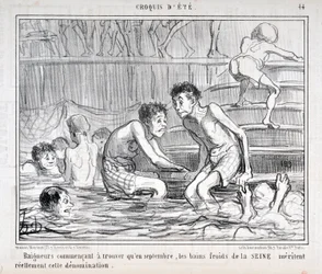 Opera di Honoré Daumier (1808-1879) dal Charivari, datata 1858: serie «Croquis d