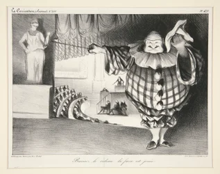 Baissez le rideau, la farce est jouée. (Abbassate il sipario, la farsa è finita.), pl. 421 dal giornale La Caricature n. 201
