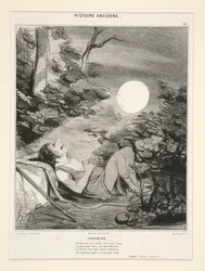 Endimione, tavola 45 da Histoire Ancienne