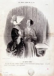 Vignetta sulla moda. Serie "I bei giorni della vita": "Un cappello Pamela..." 4 novembre