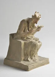 Le roi Minos Scultura di Honore Daumier (1808-1879) Sole 10,5x11,5x18,5 cm MUSEE DES BEAUX ARTS - PALAIS LONGCHAMP, MARSEILLE