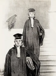 Scala principale del Palazzo di Giustizia, 1848