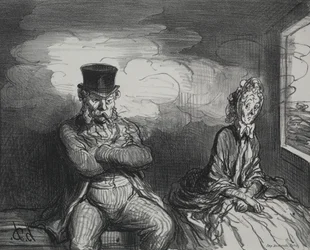 Sul treno: Un piacevole compagno, 1862