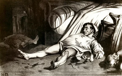 Il massacro di Rue Transnonain del 14/04/1834: i militari massacrano gli abitanti dell