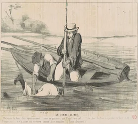 Un uomo in mare