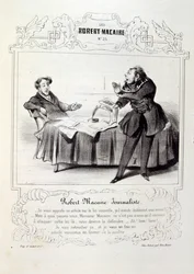 Illustrazioni su idee e leggende Philipon sotto il titolo Les Cent e Robert Macaire
