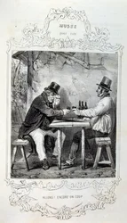 Illustrazioni su idee e leggende Philipon sotto il titolo Les Cent e Robert Macaire