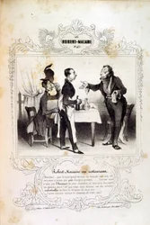 Illustrazioni su idee e leggende Philipon sotto il titolo Les Cent e Robert Macaire