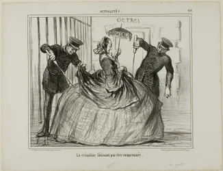 Le crinoline diventano improvvisamente sospette, piatto 419 di Actualités