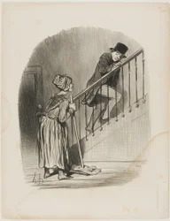 "Mia moglie è in casa Sì, monsieur, e anche vostra cugina...", piatto 4 da Tout ce qu