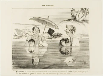 Madame Greluche: "Oh, Gustave, che bello! Un vero calore rilassante! Guardate nostro figlio Loulou; che faccia carina che fa!". Signor Greluche: "E Piramo, ha paura, ha paura come un cane. Se solo sapeste cosa sta facendo in questo momento, il piccolo furf
