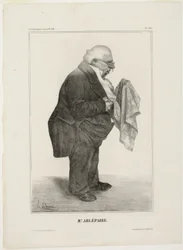 Il signor Arlépaire..., tavola 280 da Célébrités de la Caricature