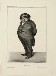 Il signor Prune, tavola 288 di Célébrités de la Caricature