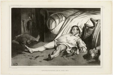 Rue Transnonain, il 15 aprile 1834, 2 ottobre 1834, lastra 24 da L