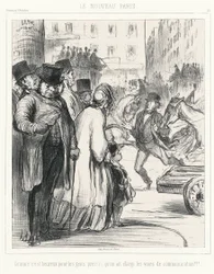 La nuova Parigi. Che fortuna per chi ha fretta che i viali siano stati allargati!!!, targa 301 di Souvenirs d