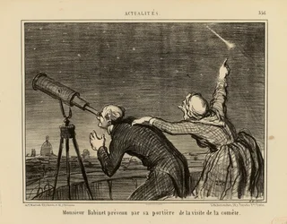 Actualités n. 556: Monsieur Babinet informato dalla sua portinaia della visita della cometa