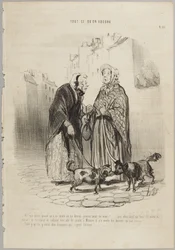Ah! Mia cara, quando si ha un cane non si dovrebbe mai avere un marito!, numero 30 dalla serie Tutto ciò che si vorrà da Le Charivari