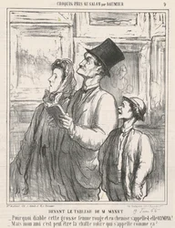 Davanti al quadro di M. Manet