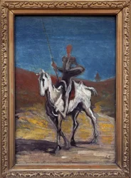 Don Chisciotte. Dipinto di Honoré Daumier (1808-1879), circa 1868. Arte francese