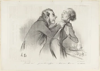 Io imbroglio? Io? ..., numero 11 della serie Schizzi di espressioni da Le Charivari