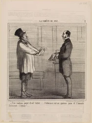 Non voglio il vostro biglietto (La cometa del 1857, tavola 2)